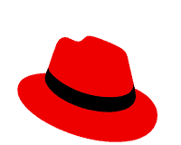 Red Hat logo.