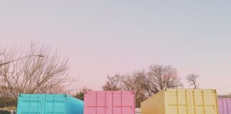 image of containers representing containers in data center.