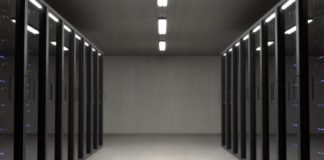 a data center—hyperconverged infrastructure.