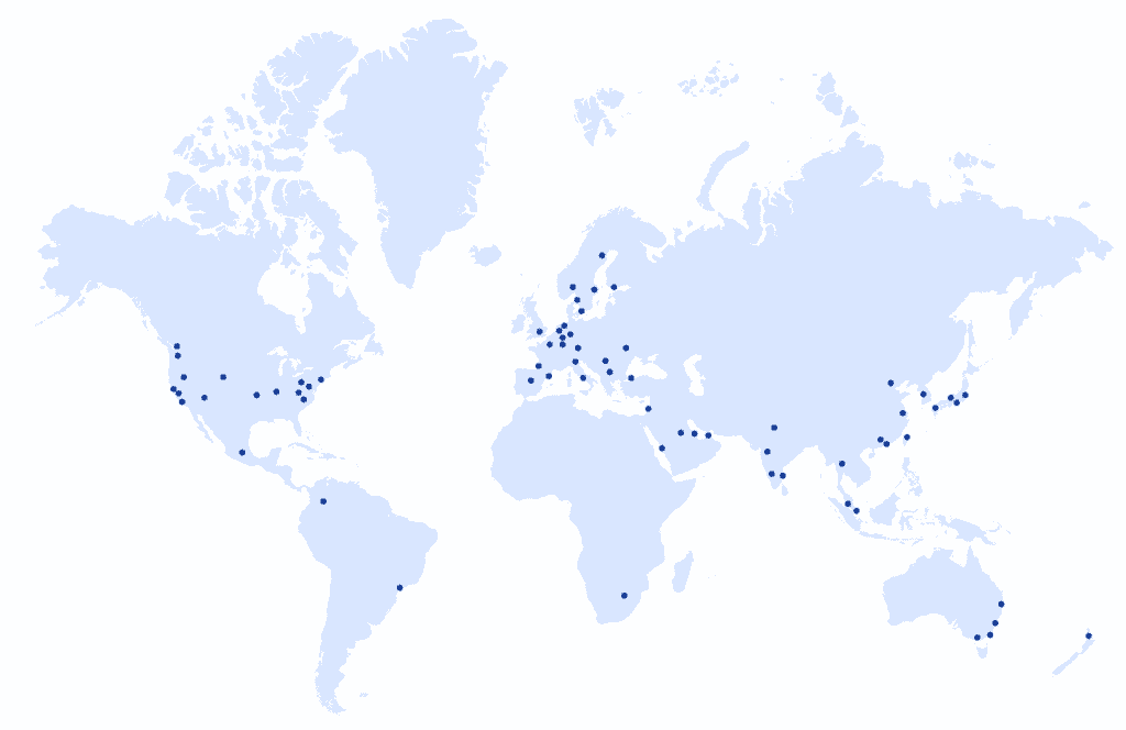 Nutanix office map.