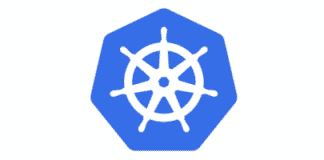 Kubernetes logo icon.