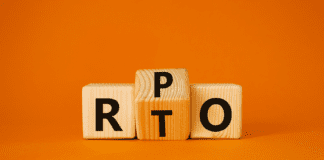 Turned wooden cubes with words RTO to RPO.